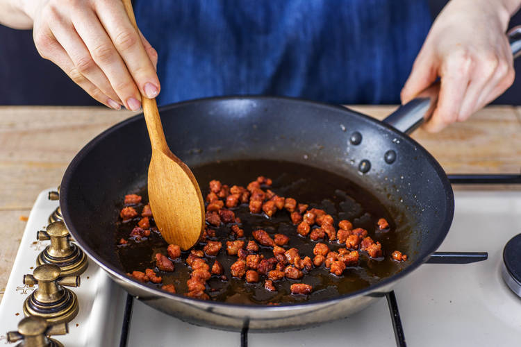 Cook the chorizo