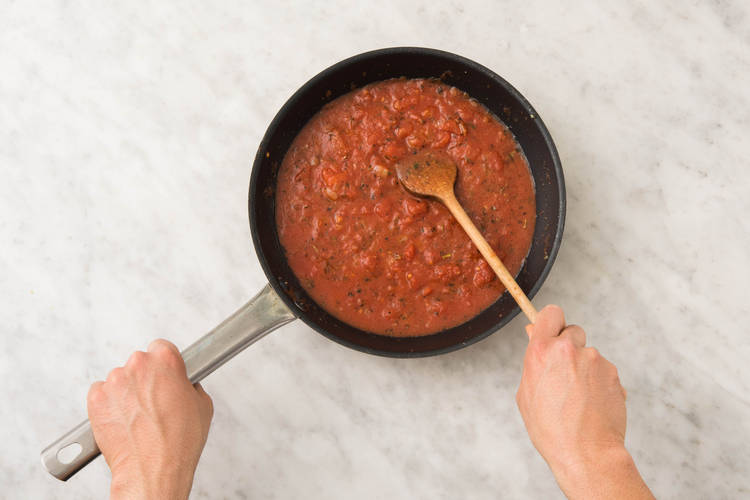 Simmer Sauce and Prep