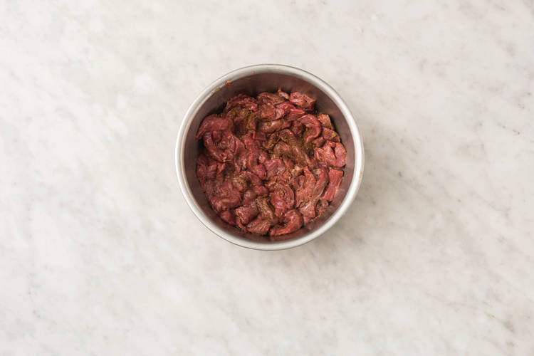 Add flavour to the beef