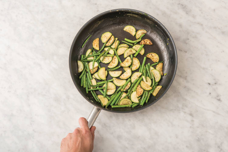 Cook the veggies