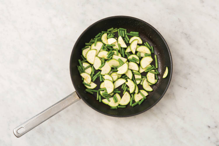 Cook the veggies
