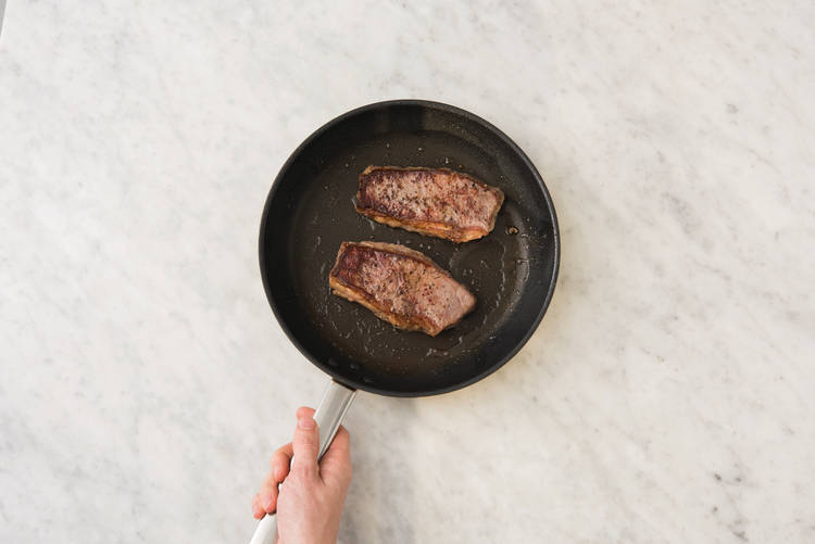 Cook the steak