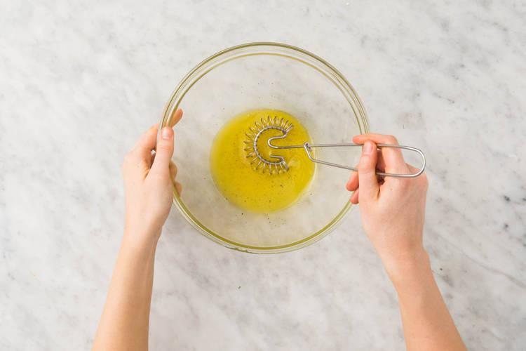 Préparer la vinaigrette