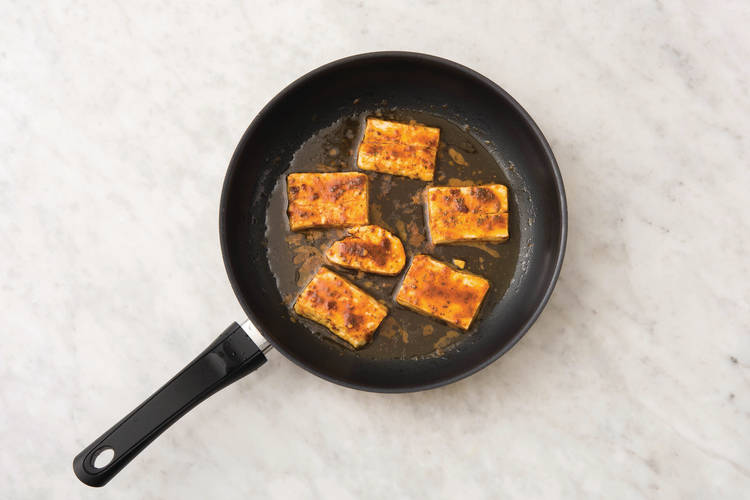 Cook the haloumi