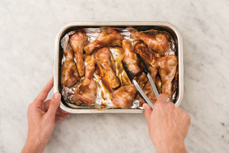 Bake the drumsticks