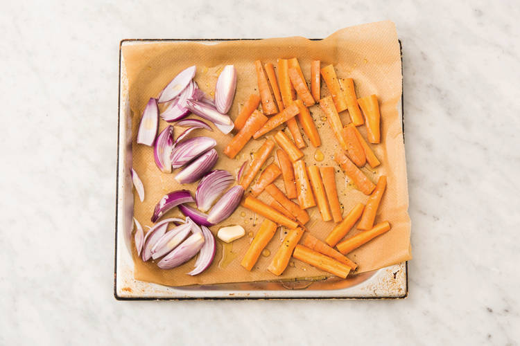 ROAST THE CARROT AND ONION