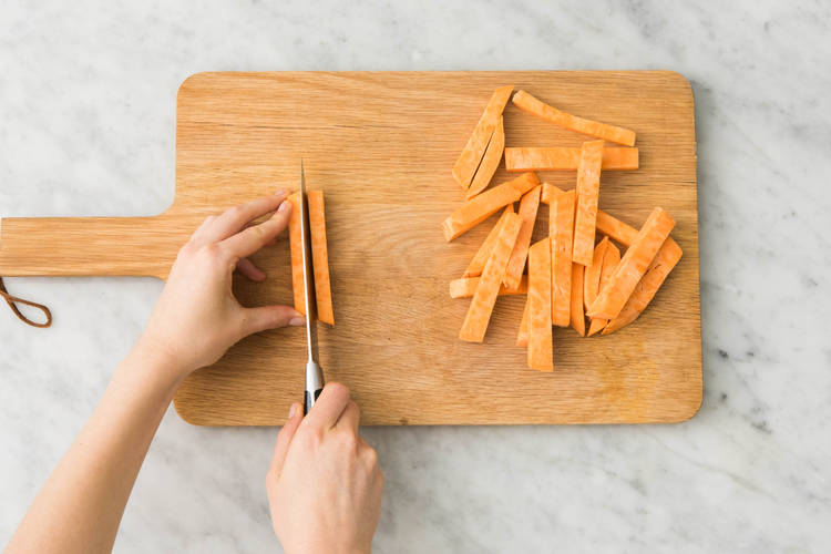Cuire les patates douces