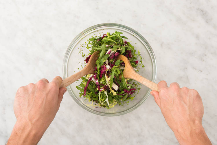 Préparer la salade