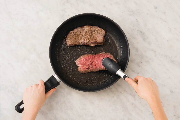 Cook the steak