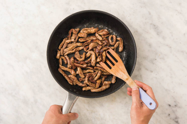 Finish the stir-fry