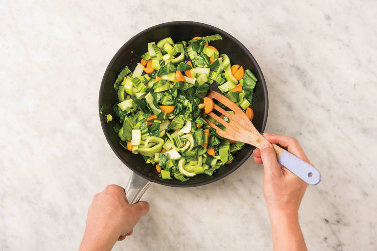 Cook the veg