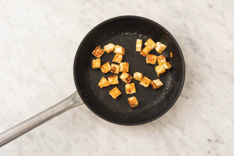 Cook the haloumi