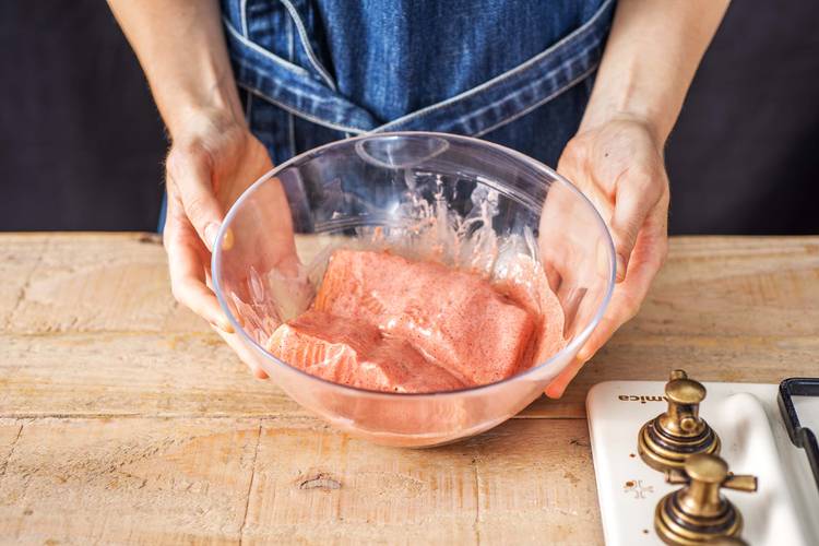 Marinate the Salmon