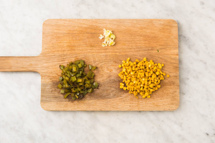 Make Crema and Chop Veggies