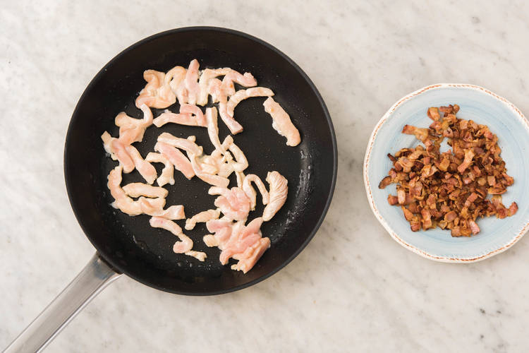 Cook the chicken & bacon
