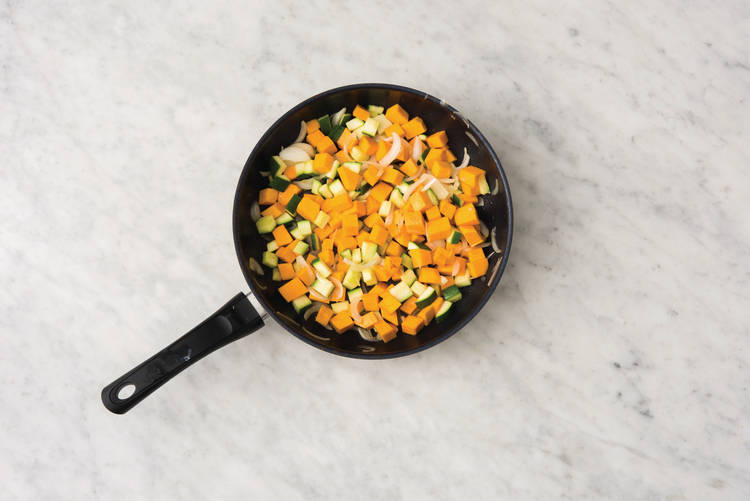 Cook the veggies