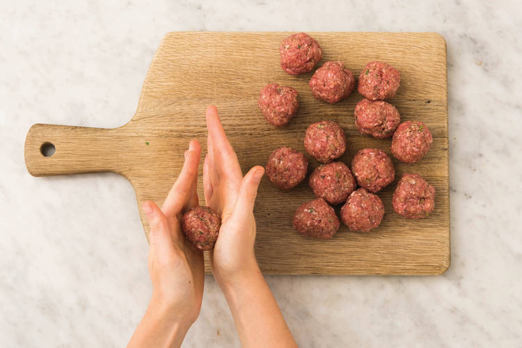 Make the meatballs