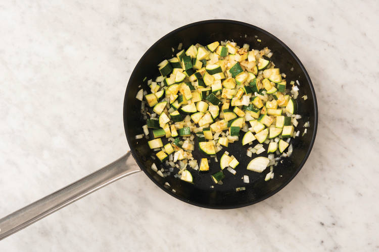 Cook the veggies