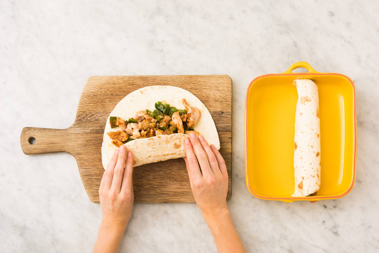 Assemble Enchiladas