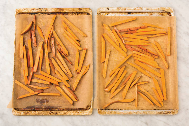 Bake the fries