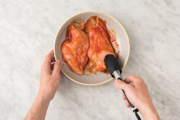 Marinate the chicken