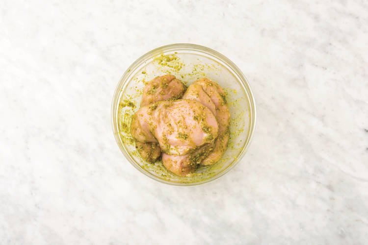 Add flavour to the chicken