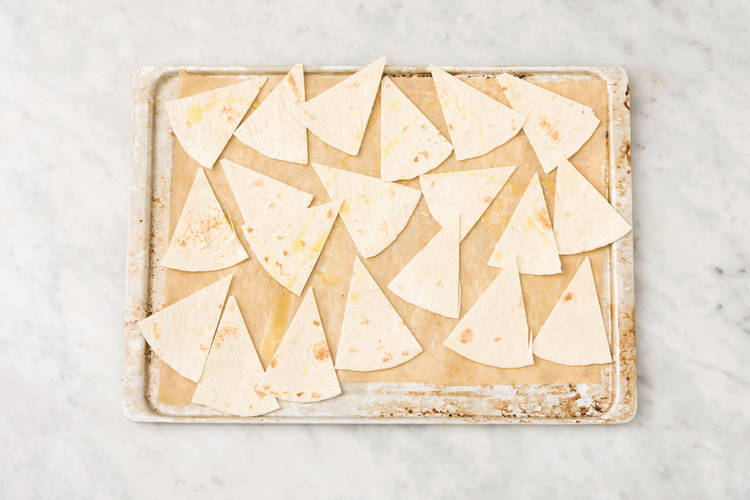 BAKE THE TORTILLA CHIPS