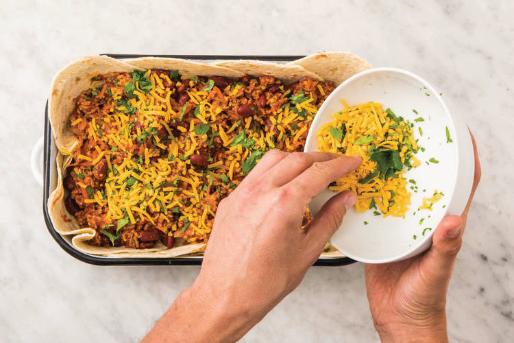 Bake the tortilla bake