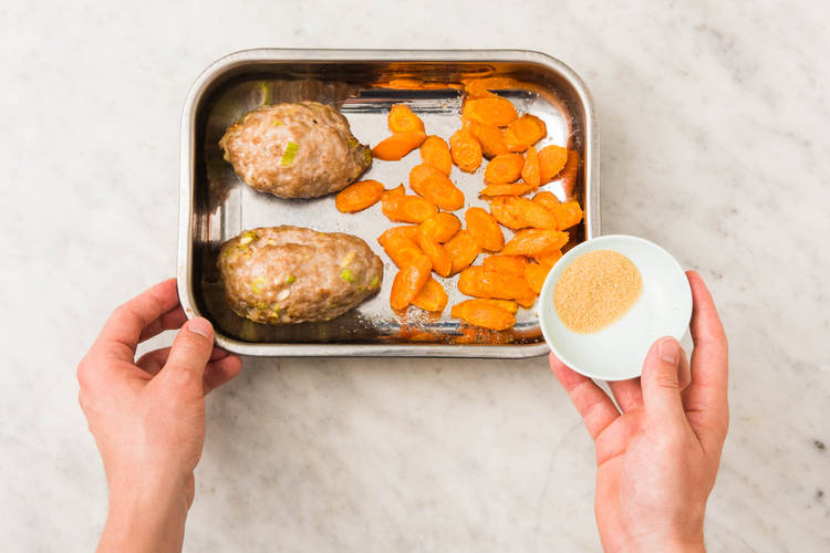 Mix Ketchup and Glaze Carrots