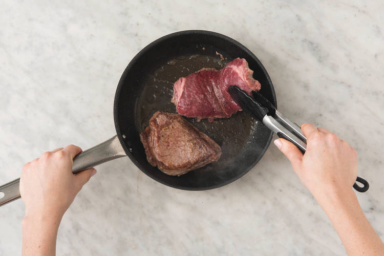 Cook the steak