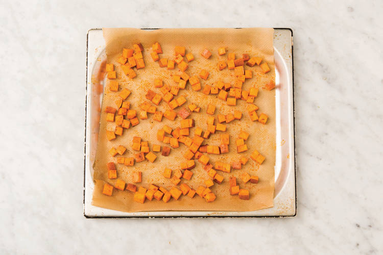 Roast the sweet potato