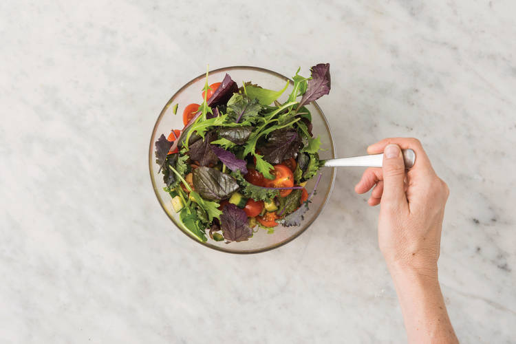 MAKE THE TOMATO SALAD