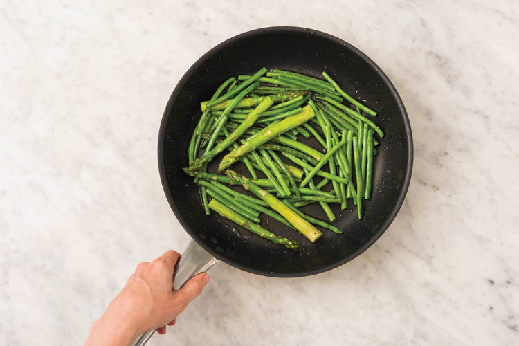 Cook the veggies