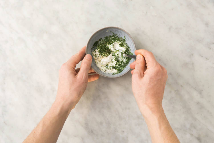 Make the dill yoghurt