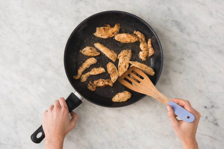Cook the chicken dippers