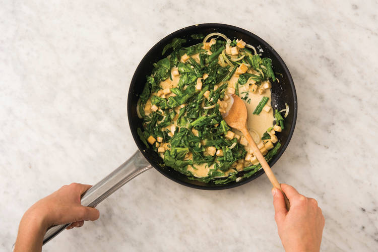 Add the greens
