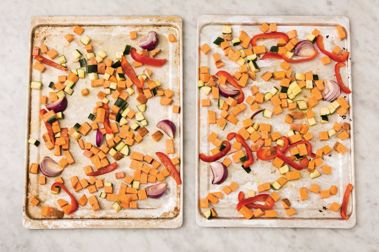 Roast the veggies