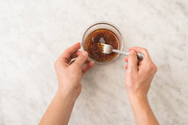 Préparer la vinaigrette