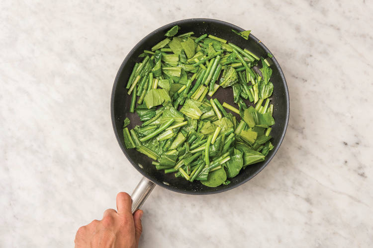 Cook the veggies