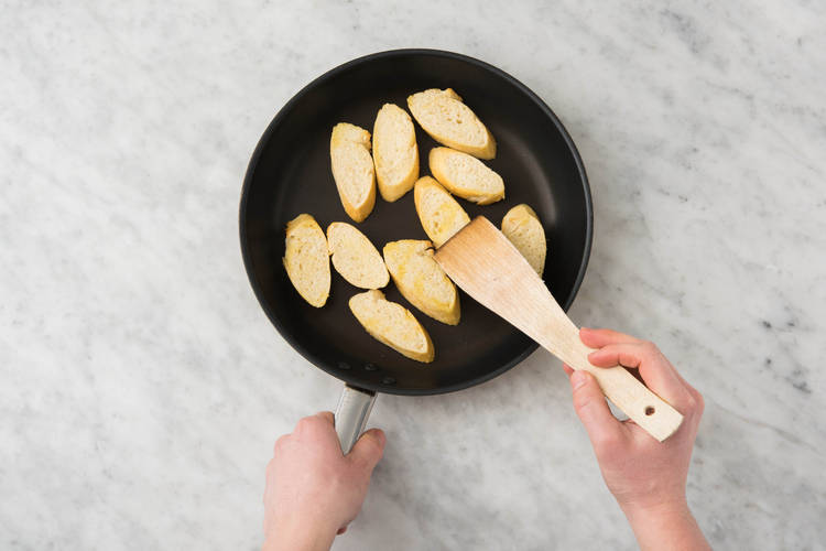 griller les crostinis