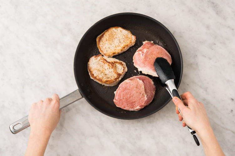 Cook Pork and Start Gravy