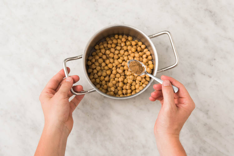 Réchauffer les pois chiches