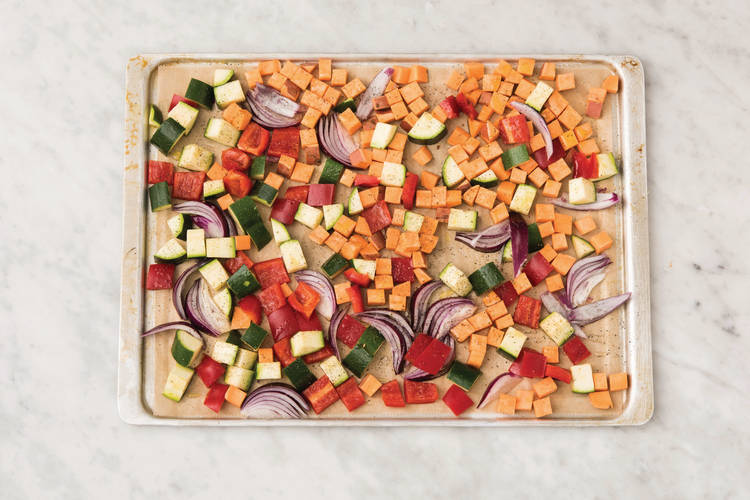 Roast the veggies