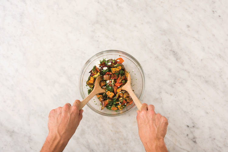 Make the roast vegetable medley