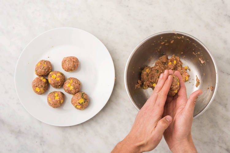 Make the meatballs