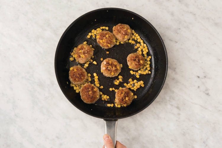 Cook the meatballs