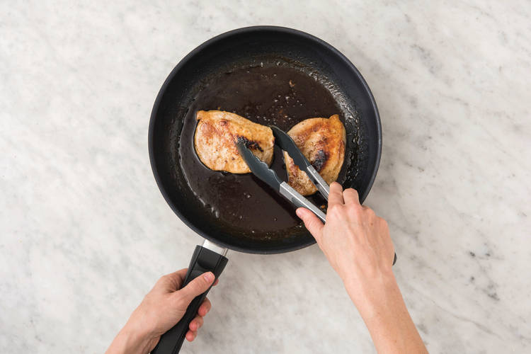 Cook the pork
