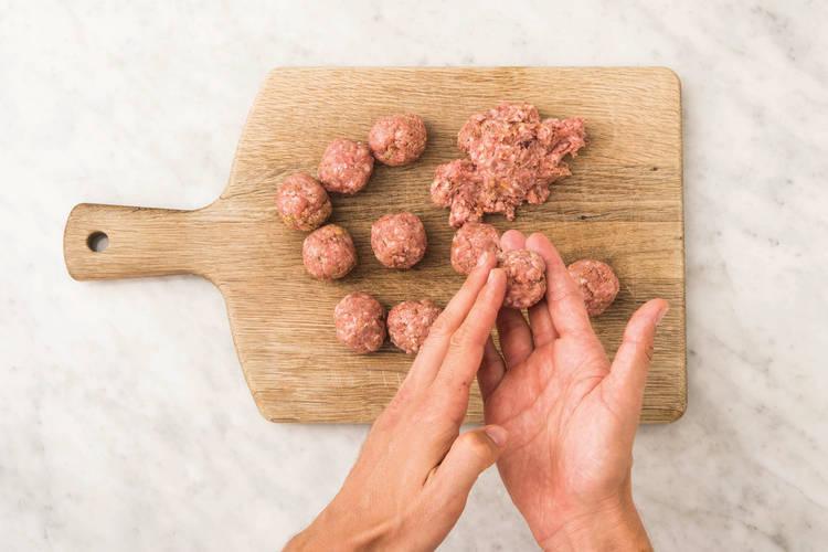 Make the meatballs
