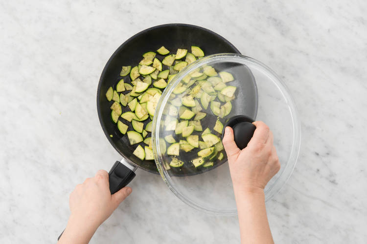 Courgette bakken