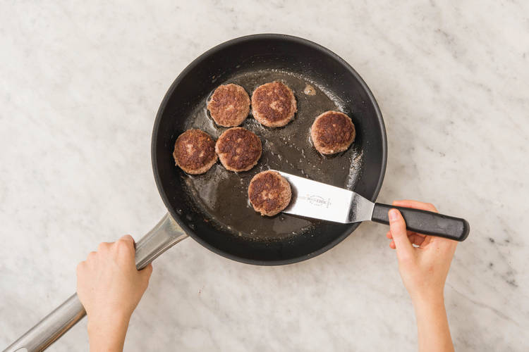 Cook rissoles